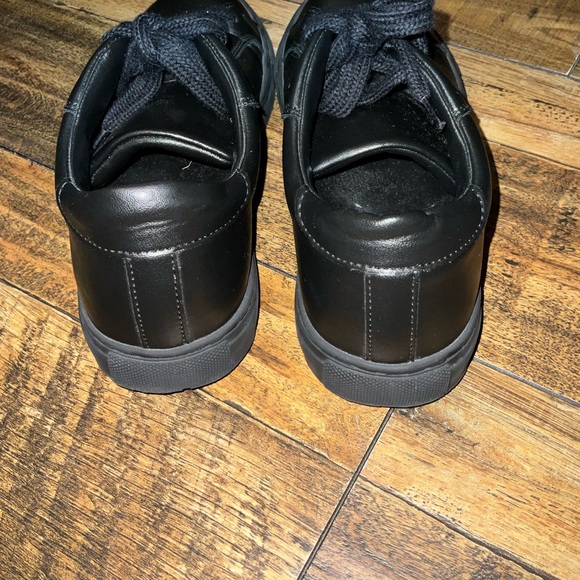 PANGAIA Grape Leather Sneakers Black Size 38W - Picture 6 of 7